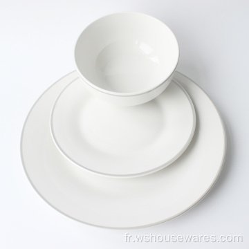 New Style Porcelain Crockery Dinner sets pour restaurant